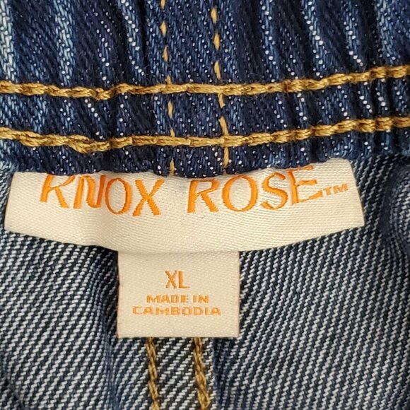 Knox Rose Womens XL/38 Straight Leg High Rise Stretch Denim Jeans Relaxed Fit - Picture 8 of 10
